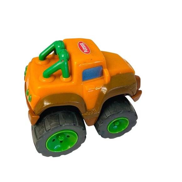 Playskool Monster Truck Toy Orange Green Wheels Durable Plastic for Kids 4x4 Veh - Picture 7 of 10